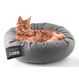Lumaland 16587 Hunde-/Katzenbett Nest-Haustierbett, Farbe: Grau