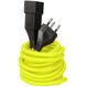 MaxTex 168155 Stromkabel Gelb 3 m T12 T13, Farbe: Gelb, Länge: 3 m