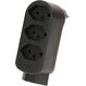Max Hauri AG Basic Line Steckdosenleiste 4x Typ 13 sw Schalter 1.5m Green+Fair, Farbe: Schwarz