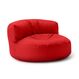 Lumaland Sitzsack Lounge Rot Drinnen Oval, Farbe: Rot