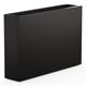 Herstera Deco Divider Laminate Drinnen/Draußen Pflanzgefäß Freistehend Metall Schwarz, Farbe: Schwarz