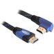 DeLOCK 3m High Speed HDMI 1.4 HDMI-Kabel HDMI Typ A (Standard) Schwarz, Blau, Farbe: Schwarz, Blau