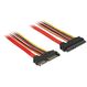 DeLOCK 84920 SATA-Kabel 0,5 m SATA 22-pin Schwarz, Orange, Rot, Gelb, Farbe: Schwarz, Orange, Rot, Gelb, Länge: 0,5 m