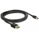 DeLOCK 84928 DisplayPort-Kabel 2 m Mini DisplayPort Schwarz, Farbe: Schwarz, Länge: 2 m
