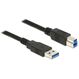 DeLOCK 85068 USB Kabel USB 3.2 Gen 1 (3.1 Gen 1) 2 m USB A USB B 5 Gbit/s Schwarz, Farbe: Schwarz, Länge: 2 m