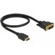 DeLOCK 85651 Videokabel-Adapter 0,5 m HDMI Typ A (Standard) DVI Schwarz, Farbe: Schwarz, Länge: 0,5 m
