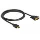 DeLOCK 85653 Videokabel-Adapter 1,5 m HDMI Typ A (Standard) DVI Schwarz, Farbe: Schwarz, Länge: 1,5 m