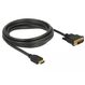 DeLOCK 85655 Videokabel-Adapter 3 m HDMI Typ A (Standard) DVI Schwarz, Farbe: Schwarz, Länge: 3 m