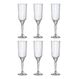 Bormioli Rocco Florian 6 Stück(e) 210 ml Glas Champagnerflöte, Farbe: Transparent