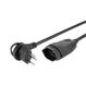 Steffen 59 00032 SW Verlängerungskabel 0,25 m 1 AC-Ausgänge Drinnen Schwarz, Farbe: Schwarz, Länge: 0,25 m
