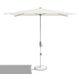 Suncomfort by Glatz Shell Turn Terrassenschirm Sechseck Sand, Weiß, Farbe: Sand, Weiß