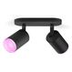 Philips Hue 929003810001 Smart Lighting Intelligenter Einbaustrahler Bluetooth 4,2 W, Farbe: Schwarz