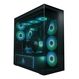 ARCTIC Xtender VG (Black) Premium E-ATX PC-Gehäuse mit vertikaler GPU-Montage, Farbe: Schwarz