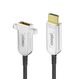FiberX FX-I351-025 HDMI-Kabel 25 m HDMI Typ A (Standard) Schwarz, Silber, Farbe: Schwarz, Silber, Länge: 25 m