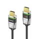 FiberX FX-I355-010 HDMI-Kabel 10 m HDMI Typ A (Standard) Grau, Silber, Farbe: Grau, Silber, Länge: 10 m