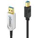 FiberX FX-I645-003 USB Kabel USB 3.2 Gen 1 (3.1 Gen 1) 3 m USB B USB A 10 Gbit/s 4,5 W Schwarz, Silber, Farbe: Schwarz, Silber, Länge: 3 m