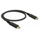 DeLOCK 83043 USB Kabel USB 2.0 0,5 m USB C 0,48 Gbit/s Schwarz, Farbe: Schwarz, Länge: 0,5 m