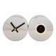 Karlsson KA5789CH Wand- /Tischuhr Analoge Uhr Rund Chrom, Farbe: Chrom