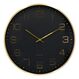 Karlsson Elegance Glow Digitale Uhr Rund Schwarz, Gold, Farbe: Schwarz, Gold