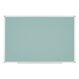 Bi-Office AYDA Whiteboard Lackierter Stahl/Kork Magnetisch, Farbe: Aluminium, Olive
