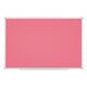 Bi-Office AYDA Whiteboard Lackierter Stahl/Kork Magnetisch, Farbe: Aluminium, Fuchsie