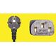Diggelmann NCDEA-2 Stromkabel Schwarz 2 m CEE7/7 C13-Koppler, Farbe: Schwarz, Länge: 2 m