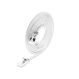 SLIM Patchcords PKW-LIGHT-STP-K6A 0.5 WS Netzwerkkabel Weiß 0,5 m Cat6a U/FTP (STP), Farbe: Weiß, Länge: 0,5 m