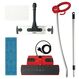 Polti Moppy Red Dampfmopp 0,7 l 1500 W Schwarz, Rot, Farbe: Schwarz, Rot