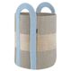 REMEMBER Colombo Aufbewahrungskorb Rund Baumwolle Blau, Grau, Farbe: Blau, Grau