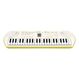 Casio SA-80 Digitales Piano 44 Schlüssel Weiß, Farbe: Weiß
