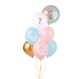 PartyDeco SB14P-308-000-6 partydekorationen Spielzeugballon, Farbe: Blau, Gold, Pink, Weiß