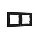 Shelly 3 150 x 80 mm Rechteck Schwarz Kunststoff, Farbe: Schwarz