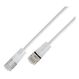 SLIM Patchcords SLIM-L-UF-K6A-TL 0.2 WT Netzwerkkabel Weiß 0,2 m Cat6 U/FTP (STP), Farbe: Weiß, Länge: 0,2 m