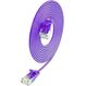 SLIM Patchcords SLIM-L-UU-K6A 0.5 VT Netzwerkkabel Violett 0,5 m Cat6 U/UTP (UTP), Farbe: Violett, Länge: 0,5 m