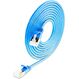 SLIM Patchcords SLIM-LS-K6A 0.15 BL 50 Netzwerkkabel Blau 0,15 m Cat6a U/FTP (STP) Rund, Farbe: Blau, Länge: 0,15 m