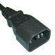 Diggelmann SPC14T13-1.5 Stromkabel Schwarz 1,5 m IEC C14 T13, Farbe: Schwarz, Länge: 1,5 m