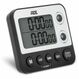 ADE TD2100-1 Küchen-Timer Digitaler Küchentimer Schwarz, Weiß, Farbe: Schwarz, Weiß
