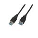 Wirewin USB 3.0 A-A MF 0.5 SW USB Kabel USB 3.2 Gen 1 (3.1 Gen 1) 0,5 m USB A 5 Gbit/s Schwarz, Farbe: Schwarz, Länge: 0,5 m