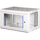 Wirewin WCAB PS3 600X450X6U Rack 6U Wandmontiertes Regal Hellgrau, Farbe: Hellgrau