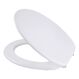 Diaqua 31170341 Toilettensitz Harter Toilettensitz Kunststoff Weiß, Farbe: Weiß