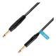 adam hall K5IPPR0150FLIPJACK Audio-Kabel 1,5 m 6.35mm Schwarz, Farbe: Schwarz, Länge: 1,5 m